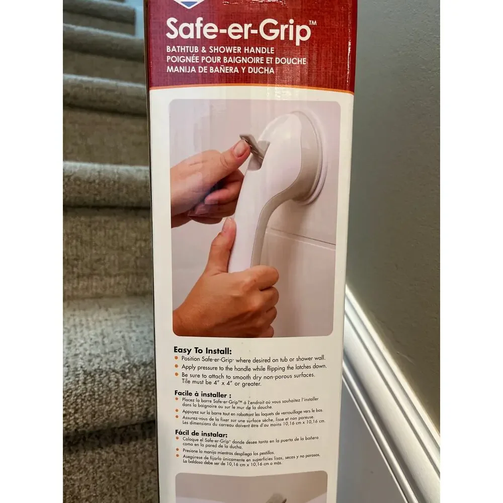 Safe-er-Grip bathtub and shower handle. New